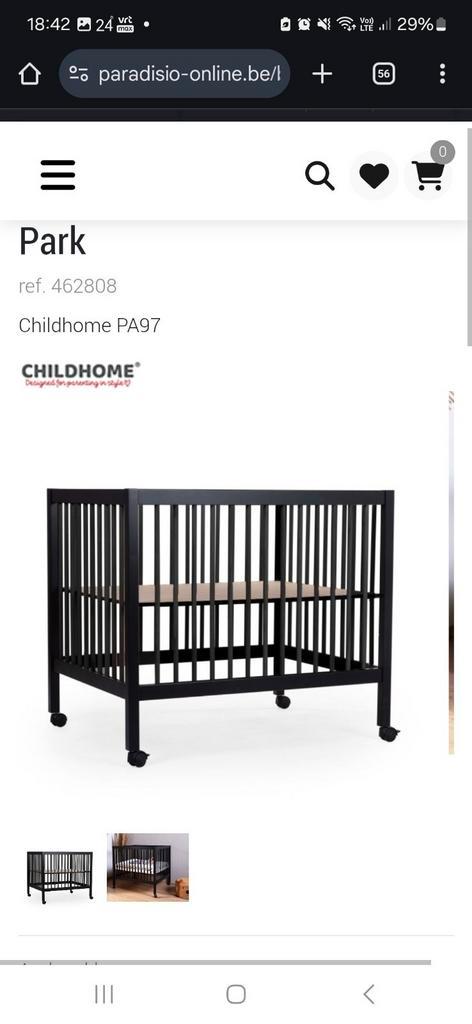 Babypark Childhome met matras en parklegger Jolein, Kinderen en Baby's, Babyparken, Zo goed als nieuw, Ophalen