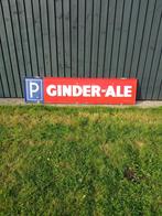 Ginderale reclamebord parking, Verzamelen, Biermerken, Ophalen, Gebruikt, Reclamebord, Plaat of Schild, Overige merken