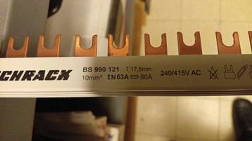 Kamgeleider, verdeelrails 4 polige 10mm² beschikbaar voor biedingen