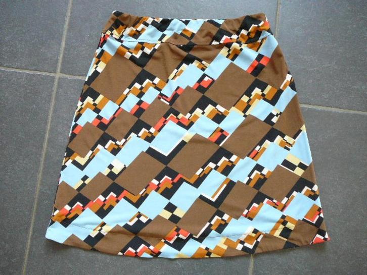 Axiome Women bruin-blauw-rood-zwarte rok, Kleding | Dames, Rokken, Gedragen, Maat 36 (S), Blauw, Boven de knie, Ophalen of Verzenden