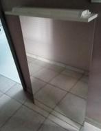 Spiegel met verlichting, 2 spots en stopcontact, Ophalen, Gebruikt