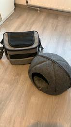 Sac de transport et abri pour chat en velour, Comme neuf