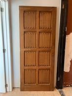 Massief eikenhouten deur met decoratieve elementen, Doe-het-zelf en Bouw, Ophalen, Binnendeur