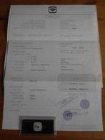 Naturel Emerald Beryl safieren diamantje met certificaat, Enlèvement ou Envoi, Neuf