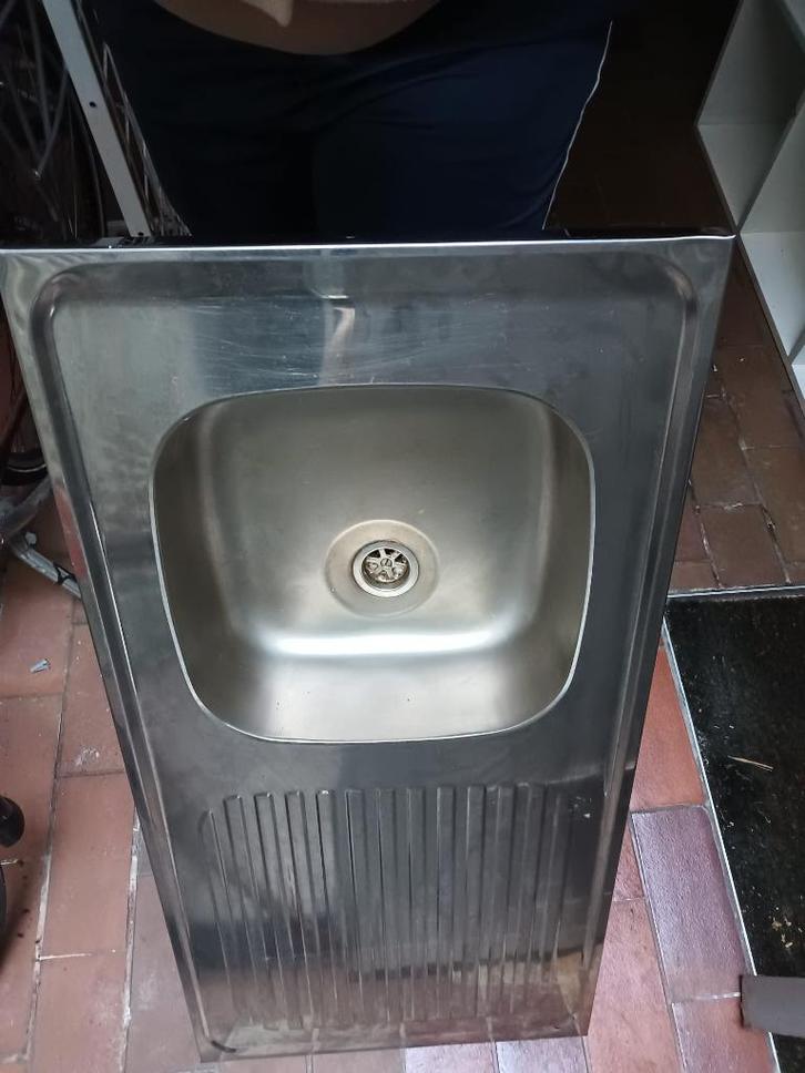Inox Keukenspoelbak, Doe-het-zelf en Bouw, Metalen, Zo goed als nieuw, Overige metalen, Ophalen