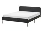 Ikea bed & Matras te koop (140X200), Huis en Inrichting, Slaapkamer | Bedden, Ophalen, Gebruikt, Zwart, 140 cm