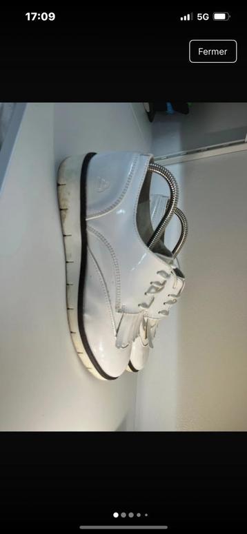 Bullboxer : chaussures vernies blanches, taille 41, Enlèvement ou Envoi