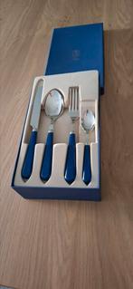 24 couverts bleus SCOF, Huis en Inrichting, Keuken | Bestek, Ophalen, Zo goed als nieuw, Bestekset