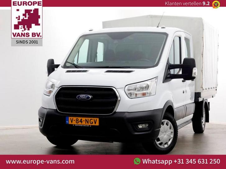 Ford Transit 2.0 TDCI 130pk L2H1 Trend D.C. Open Laadbak met, Auto's, Bestelwagens en Lichte vracht, Bedrijf, ABS, Airconditioning