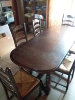 Tafel en 5 stoelen, Huis en Inrichting, Ophalen, Gebruikt, 50 tot 100 cm, Vijf personen of meer