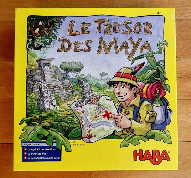 Haba gezelschapsspel de schat van de Maya’s, Kinderen en Baby's, Speelgoed | Educatief en Creatief, Zo goed als nieuw, Ophalen of Verzenden