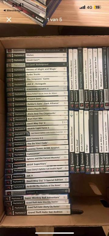 lot ps2 games (72 games) beschikbaar voor biedingen