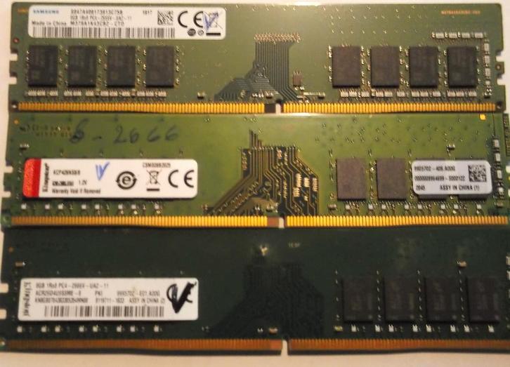 8 Gb DDR4 à 2666 Mhz, Computers en Software, RAM geheugen, Desktop, 8 GB, DDR4, Ophalen of Verzenden