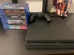playstation 4 slim 500 GB met 10 spelletjes, Games en Spelcomputers, Spelcomputers | Sony PlayStation 4, Ophalen, Zo goed als nieuw