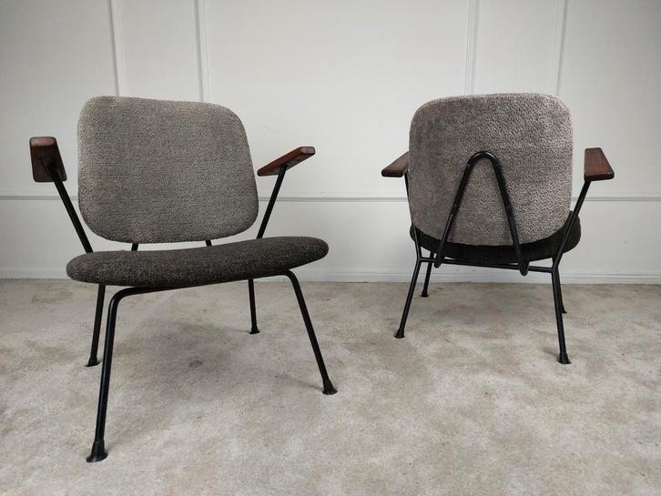 Paar fauteuils van Gijs van der Sluis, Huis en Inrichting, Fauteuils, Zo goed als nieuw, Hout, Ophalen