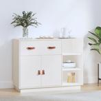 Buffet 98,5 x 40 x 75 cm en bois de pin massif blanc, Maison & Meubles, Envoi, Neuf, Blanc