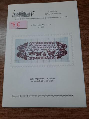 Motifs de broderie originaux Isabelle Haccourt Vautier RV 10, Enlèvement ou Envoi, Comme neuf, Broderies à la main, Patron