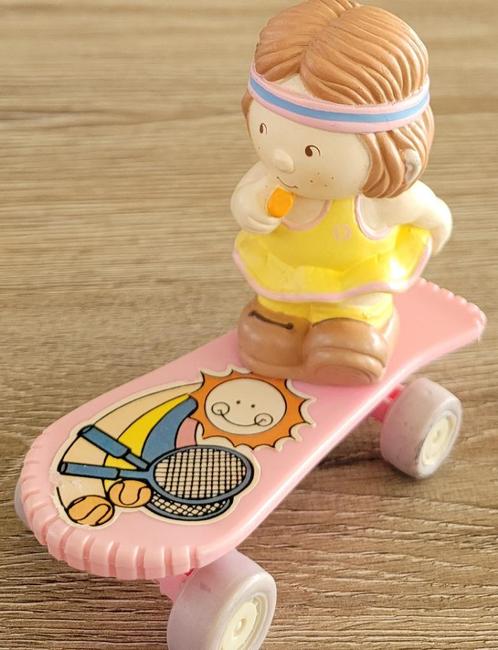 *vintage* Poppetje op skateboard (New-Ray Novelty 1988), Verzamelen, Poppetjes en Figuurtjes, Gebruikt, Ophalen of Verzenden