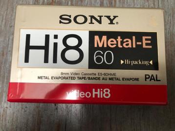 Cassette SONY HG Tape Hi8 60 minutes Hi-8 HME métal évaporé 