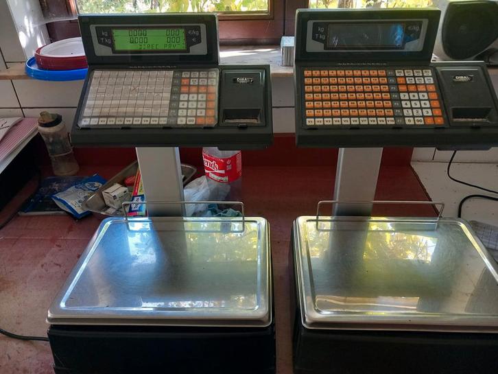 Kassa systeem dibal weegschalen, Elektronische apparatuur, Weegschalen, Ophalen of Verzenden