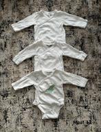 Set van 3 rompertjes wit maat 62, Kinderen en Baby's, Babykleding | Maat 62, Verzenden, Zo goed als nieuw, Jongetje of Meisje