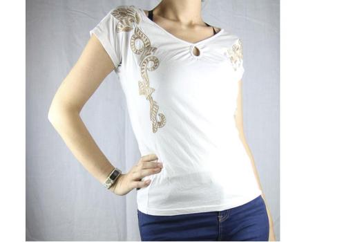 Wit tshirt van Vive Maria - Maat small, Kleding | Dames, T-shirts, Wit, Ophalen of Verzenden