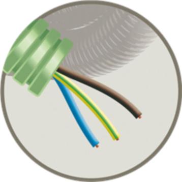 PROMO Rouleau de gaine flex 3G1,5 VERT CCA sans halogene beschikbaar voor biedingen