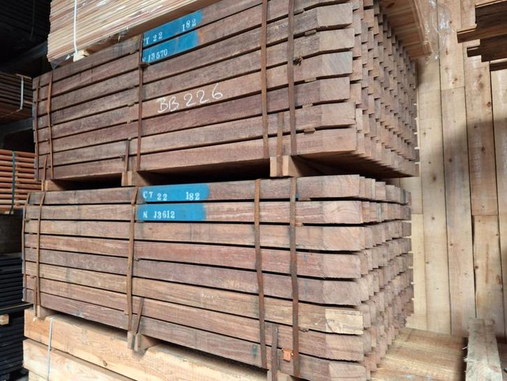 Azobe hardhouten  palen  planken  regels tuinhout, Tuin en Terras, Palen, Balken en Planken, Balken, Ophalen