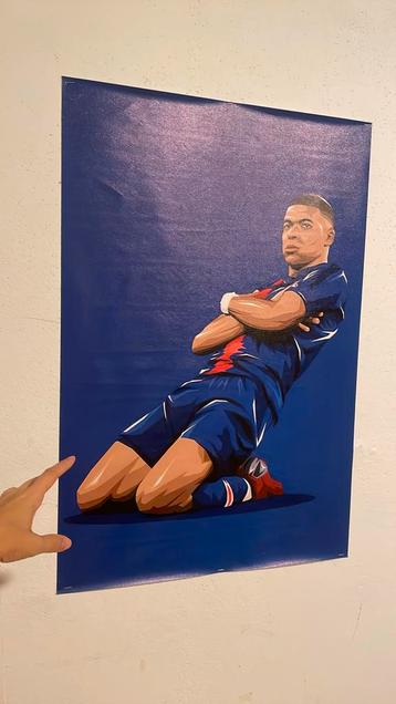 Set van 5 voetbalposters beschikbaar voor biedingen