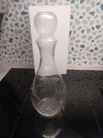 Mooie glazen wijn schenk fles, Verzamelen, Glas en Drinkglazen, Ophalen