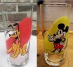 Glas Pluto en Mickey - Mickey and friends - Aldi, Huis en Inrichting, Ophalen of Verzenden, Zo goed als nieuw, Glas, Glas of Glazen