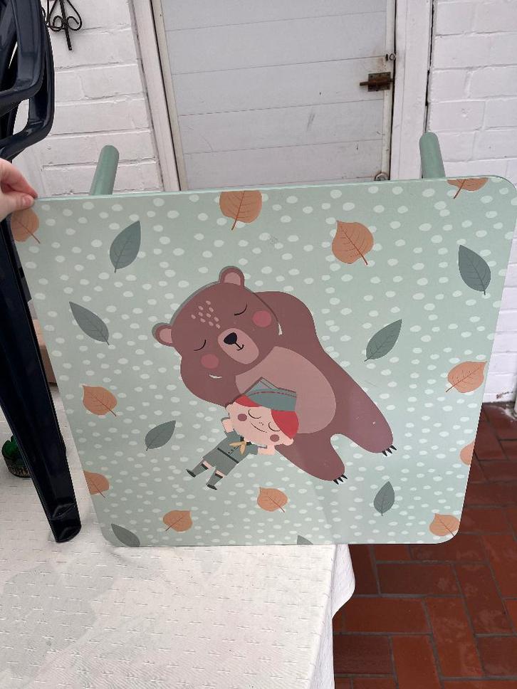 Kindertafel met stoelen, Enfants & Bébés, Chambre d'enfant | Tables & Chaises, Comme neuf, Table(s) et Chaise(s), Enlèvement