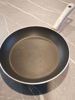 1 Braadpan Teflon 18cm diameter, Inox, Koekenpan of Braadpan, Gebruikt, Keramische plaat