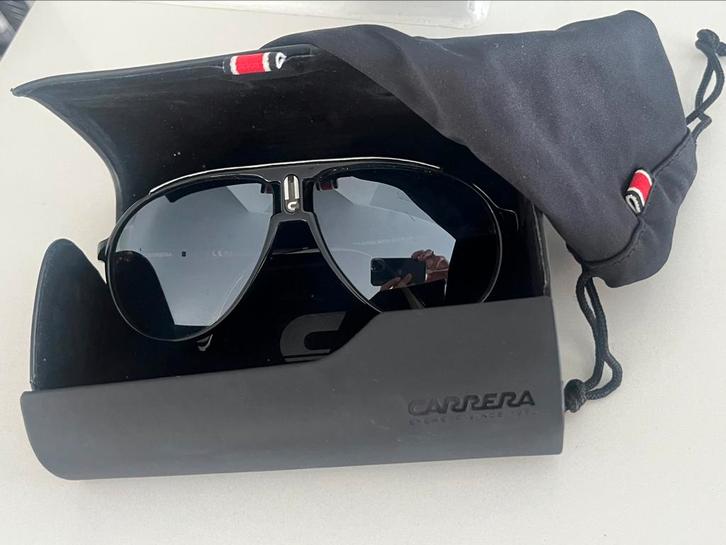Carrera champion black/grey, Handtassen en Accessoires, Zonnebrillen en Brillen | Heren, Zo goed als nieuw, Zonnebril, Carrera