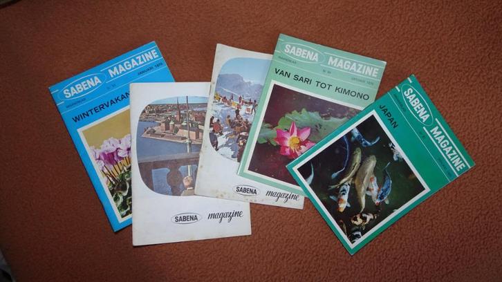 Sabena Magazines 21 stuks, Verzamelen, Luchtvaart en Vliegtuigspotten, Gebruikt, Boek of Tijdschrift, Verzenden
