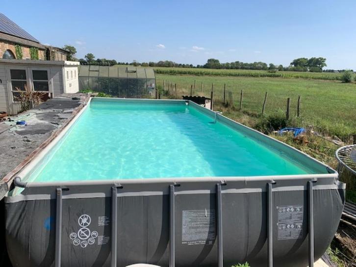 Zwembad Intex Ultra XTR 732 x 366 x 132, Tuin en Terras, Zwembaden, Gebruikt, Ophalen