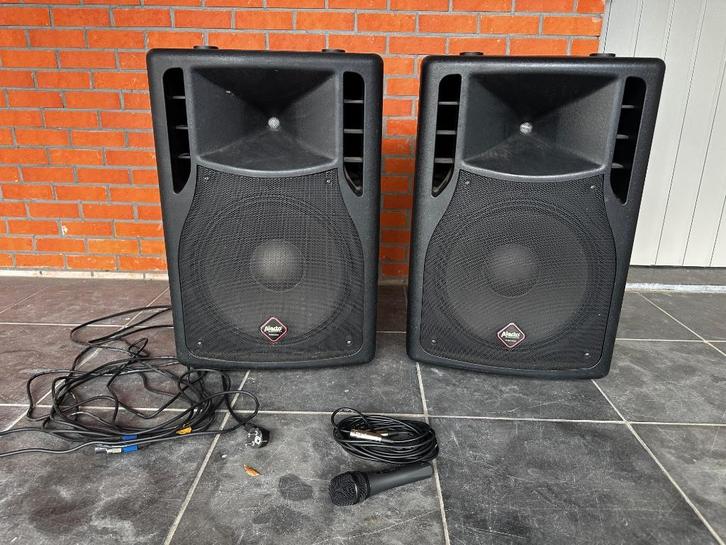 2 x luidsprekers Alecto 840Watt Peak, Audio, Tv en Foto, Luidsprekerboxen, Zo goed als nieuw, Overige typen, 120 watt of meer