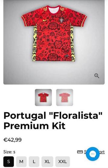 GEZOCHT: deze mooie voetbaltrui van Portugal beschikbaar voor biedingen