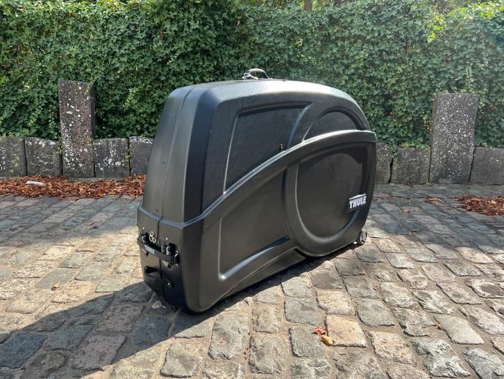 Thule hardcase fietskoffer - Te huur, Fietsen en Brommers, Fietsaccessoires | Fietstassen, Zo goed als nieuw, Ophalen