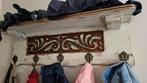 porte-manteau mural en bois vintage 80x24x21 cm, Wandkapstok, Verzenden, Zo goed als nieuw, Minder dan 100 cm