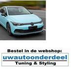 VW Golf 8 Spoiler Voorspoiler Splitter Lip Hoogglans Zwart, Nieuw, Ophalen of Verzenden, Volkswagen