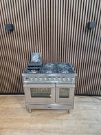 Luxe Rvs 6-pits Boretti Fornuis 90 cm (Gratis bezorgen), Elektronische apparatuur, Ovens, Ophalen of Verzenden