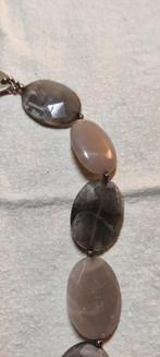 Collier gris, Enlèvement ou Envoi, Comme neuf, Beige, Synthétique