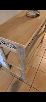 Prachtige wandtafel in duurzaam hout zie foto's, Huis en Inrichting, Complete inboedels, Ophalen of Verzenden