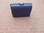 Donkere blauwe bagage koffer, Ophalen, Gebruikt, Hard kunststof, Slot