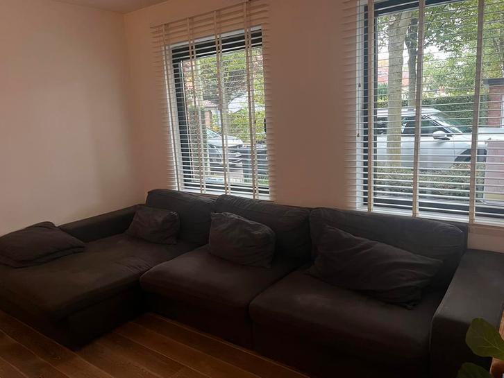 GRATIS zetel, Huis en Inrichting, Zetels | Zetels, Gebruikt, Hoekbank, Vierpersoons of meer, 300 cm of meer, 150 cm of meer, Stof
