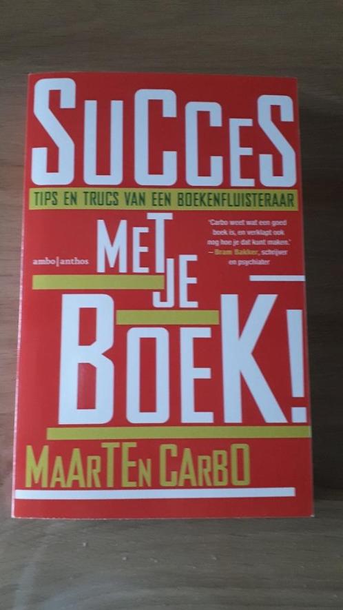 Succes met je boek! - Maarten Carbo / Nieuwstaat, Livres, Livres d'étude & Cours, Comme neuf, Enlèvement