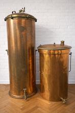 Authentieke koperen wijn-  brouwerijketels/Jos. Moray Frères, Antiek en Kunst, Antiek | Brons en Koper, Ophalen