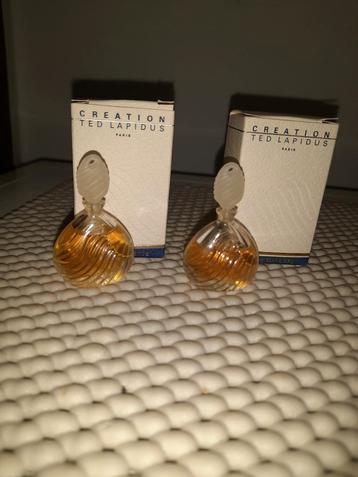 Vintage-Miniature Ted Lapidus Eau de toilette Création 4 ml, Enlèvement ou Envoi, Neuf, Miniature, Plein