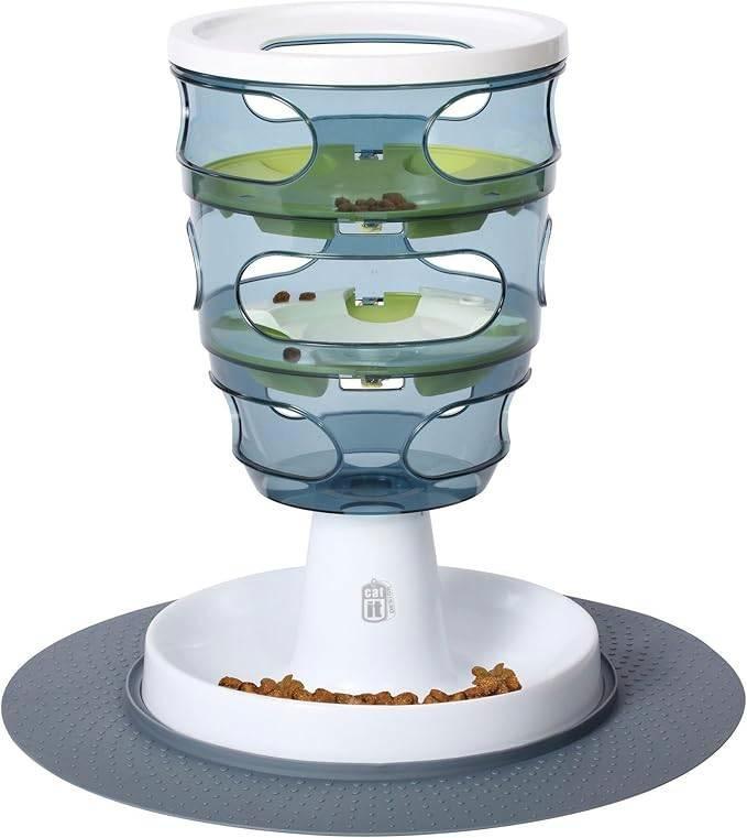 Catit Senses Feeding Maze Blauw, Animaux & Accessoires, Nourriture & Abreuvoirs pour chats, Comme neuf, Enlèvement